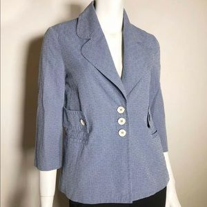See by Chloe 3/4 Sleeve A-Line Blazer Jacket, SZ 4